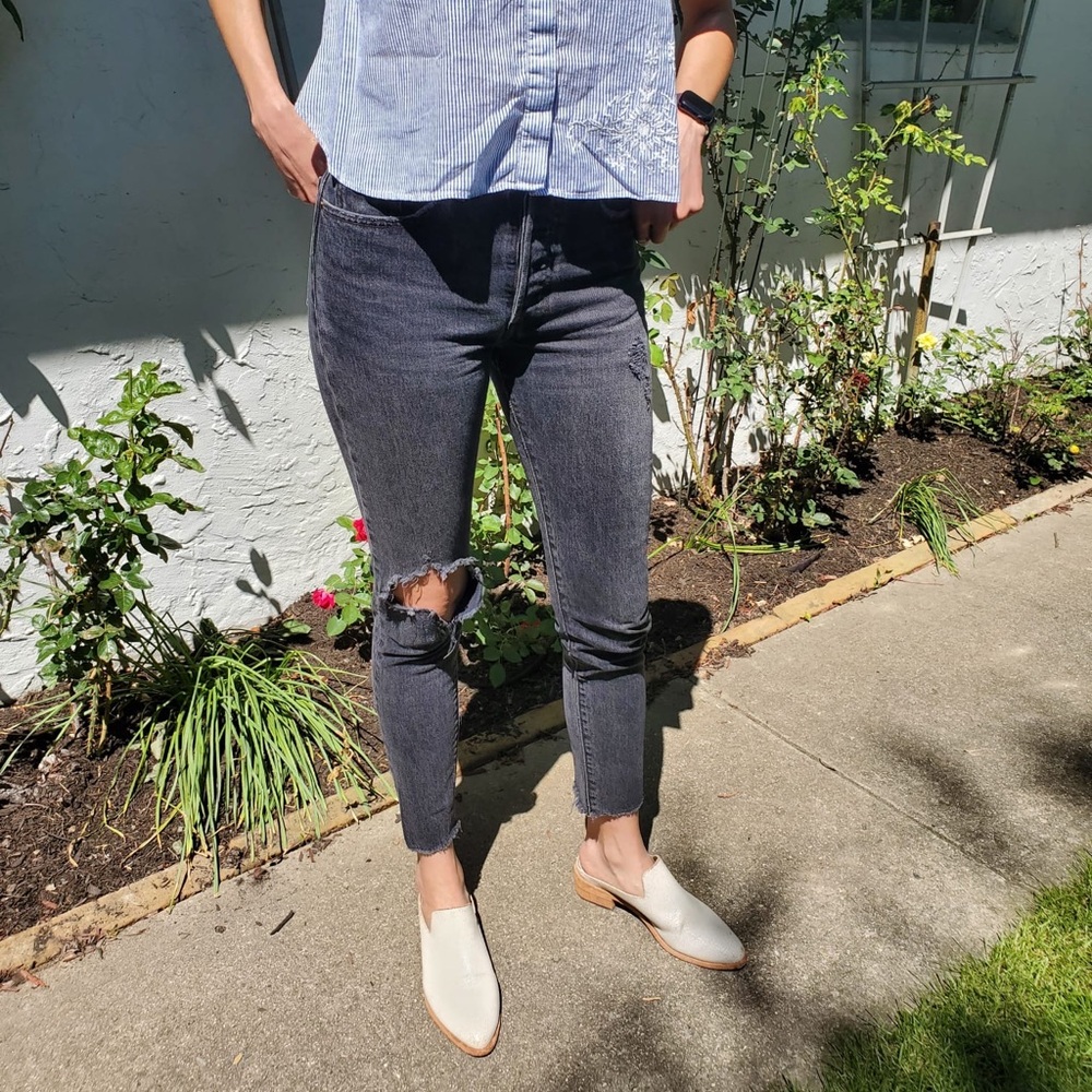 Levi’s 501 Skinny in faded black Size 26